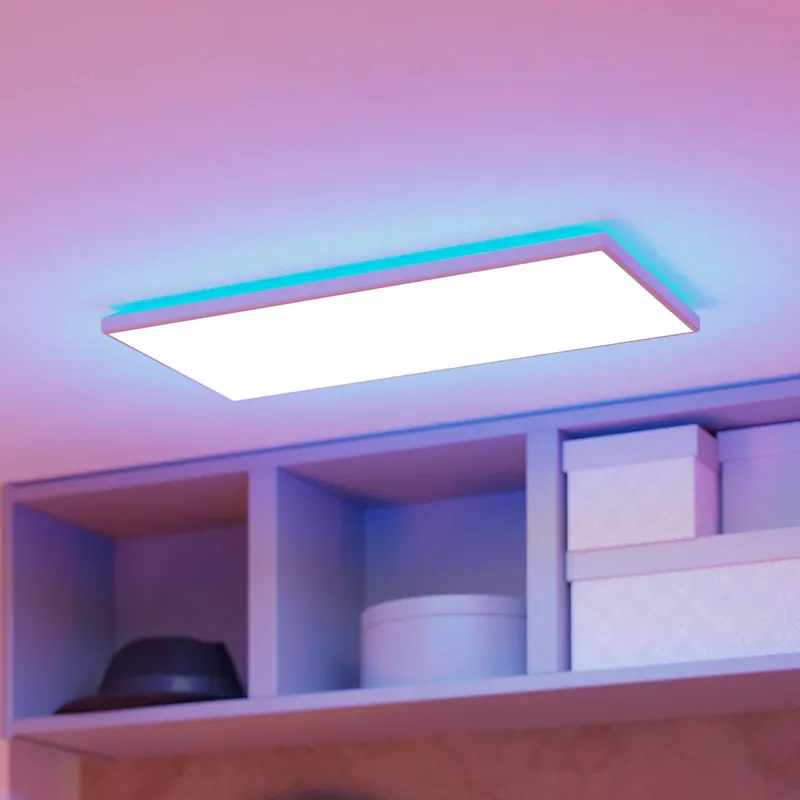 EGLO connect lampa sufitowa LED Rovito-Z, biała, 57 x 30 cm