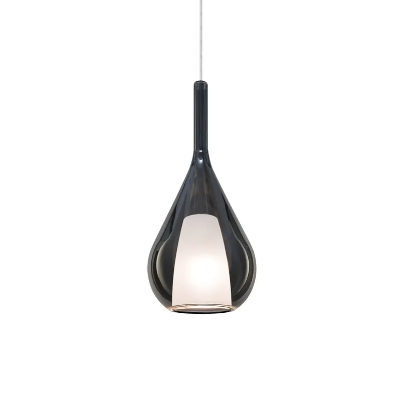 Ideal Lux Lampa wisząca Kalique 3, dymnoszara, Ø 18 cm