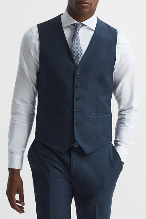 Reiss Ease Waistcoat Navy Waistcoats Maat: 38 | Gilets Outlet | Heren | Blauw