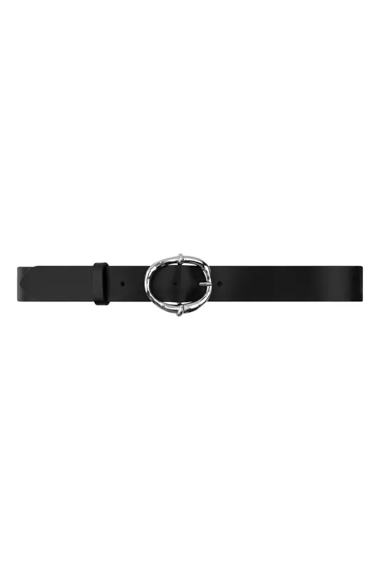 Dante6 Nila Leather Belt Raven Maat: S/M | Riemen Outlet | Dames | Zwart