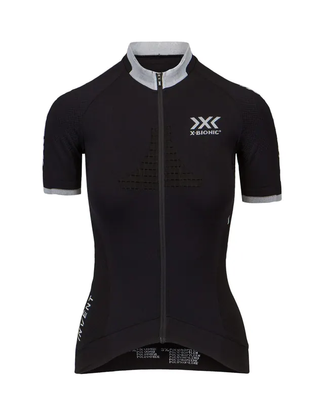 Koszulka rowerowa damska X-Bionic INVENT 4.0 BIKE RACE ZIP czarna (L)