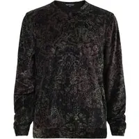 John Varvatos Macdougal Regular Fit Ls Velvet Crew Wit Black Maat: M | Sweaters Outlet | Heren | Bruin