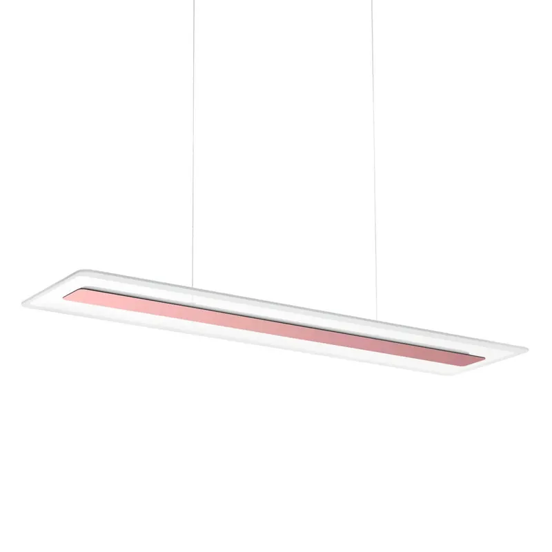 Lampa wisząca LED Antille, szkło, prostokąt, miedź