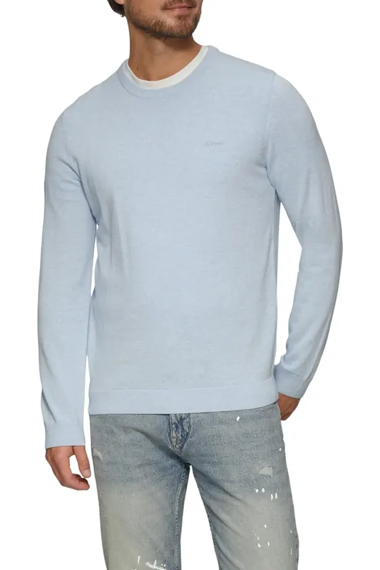 s.Oliver  Pullover Blue Maat: L | Sweaters Outlet | Heren | Blauw