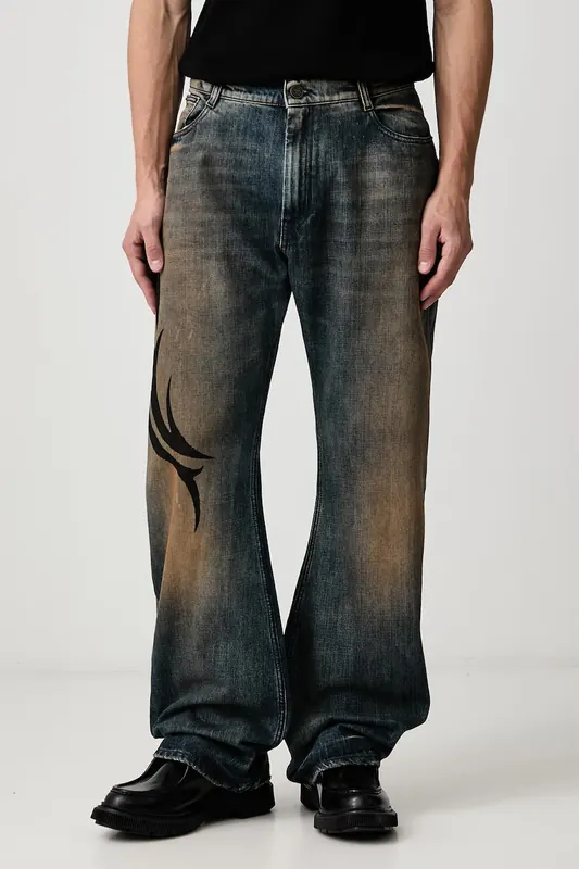 Vetements  Graffiti Tribal jeansy regular męskie