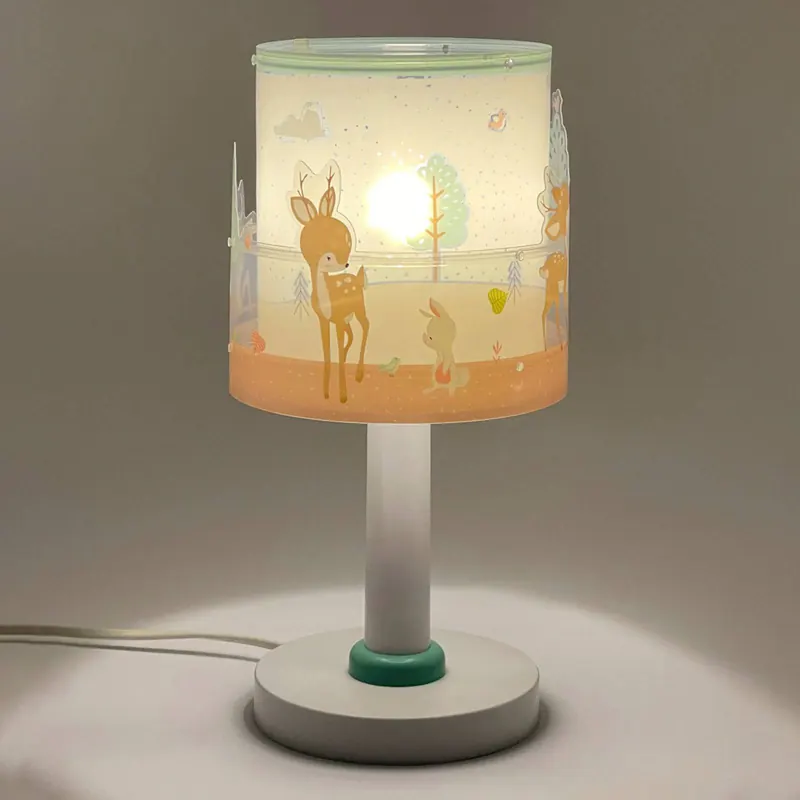Lampa stołowa dla dzieci Loving Deer, G4, Ø 15 cm