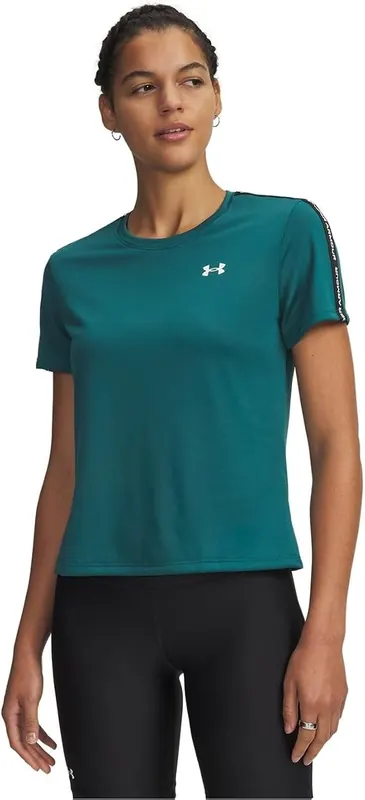 UNDER ARMOUR koszulka treningowa damska UA Tech WM Tape SS zielona (M)