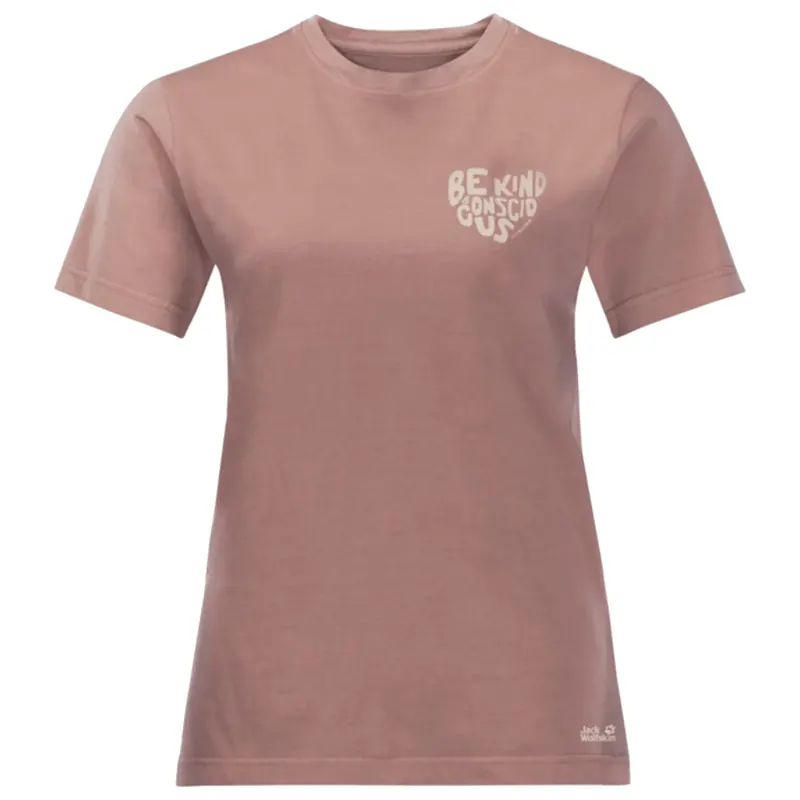 Jack Nature Tee W 1808741-3068, Damskie, Różowe, t-shirty, bawełna, rozmiar: XL