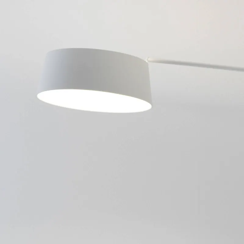 Lampa łukowa Stilnovo Oxygen FL1 LED, biała