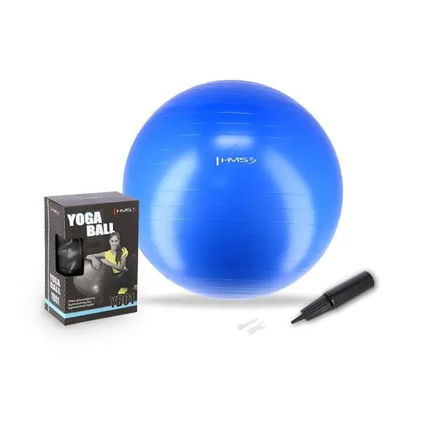 HMS YB01 piłka gimnastyczna fitness do ćwiczeń niebieska (55 cm)