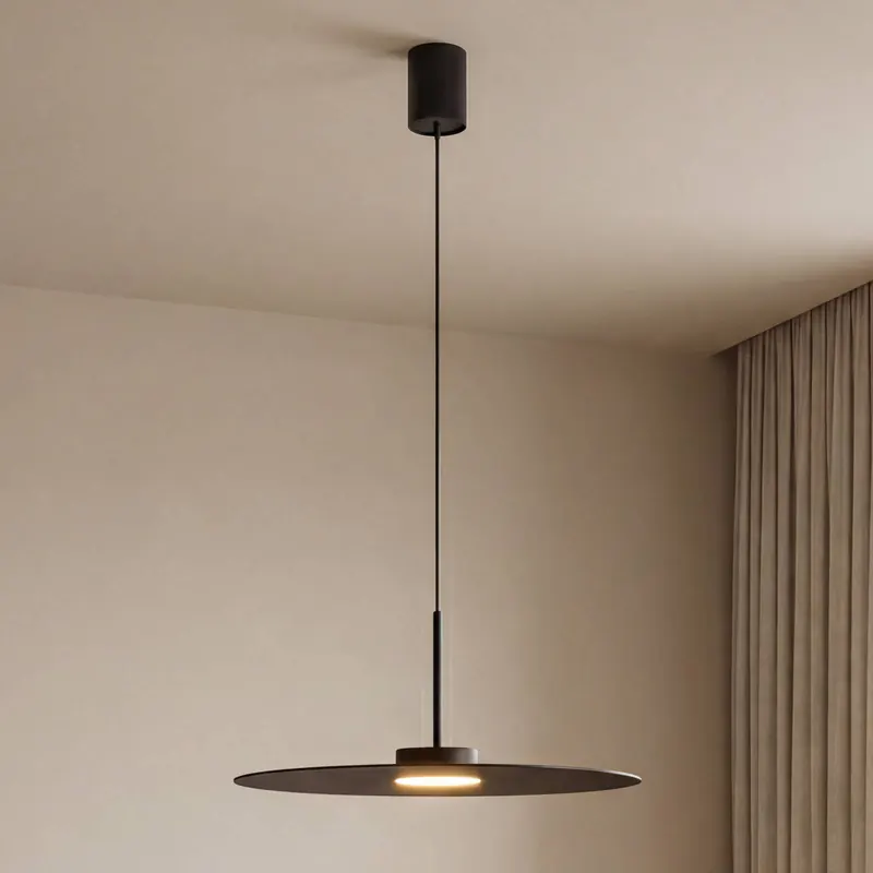 Żyrandol Simone, czarna, stal, Ø 40 cm, GX53