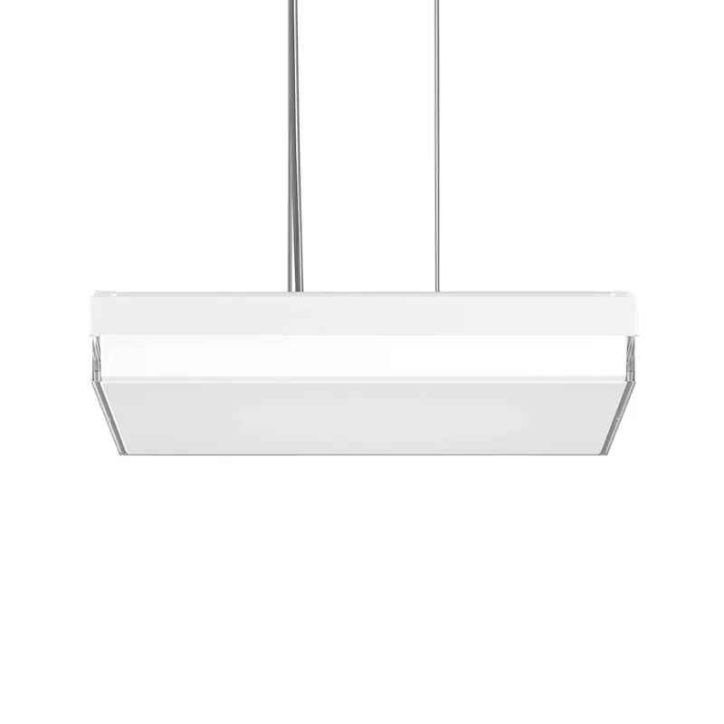 RZB Flat Slim+ Lampa wisząca DALI 43x43cm 41W biały/błyszczący