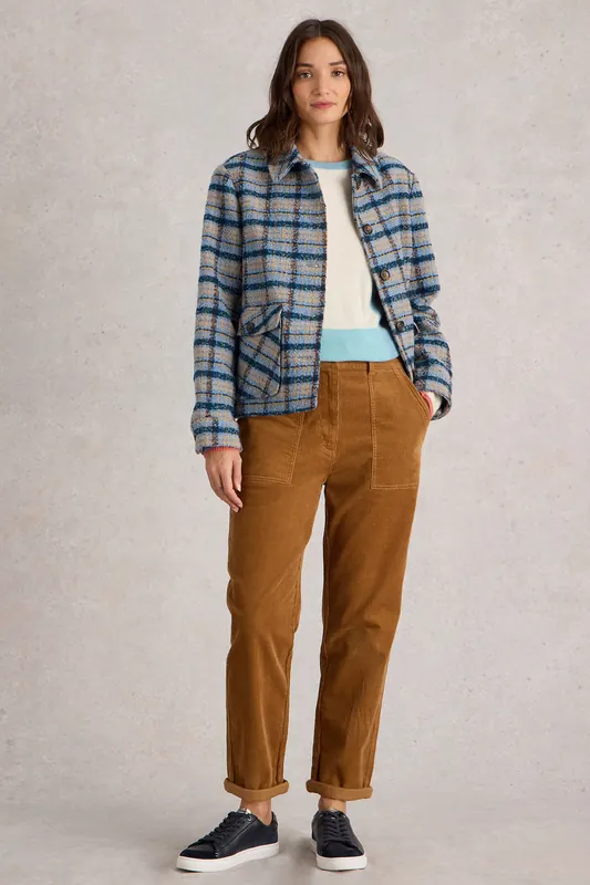White Stuff Twister Cord Trouser Mid Tan Maat: 24 | Straight Broeken Outlet | Dames | Bruin