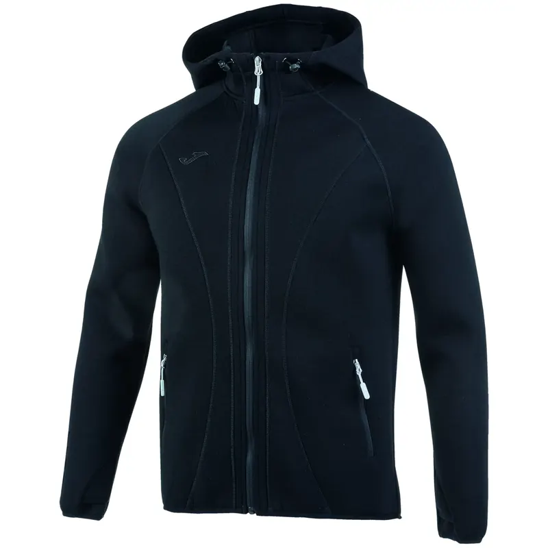 Joma Basilea Softshell Hoodie 101028-100, Męskie, Czarne, bluzy, poliester, rozmiar: XXL