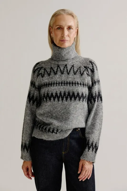 Josephine & Co Ludwig Sweater Light Grey Maat: M | Sweaters Outlet | Dames | Grijs