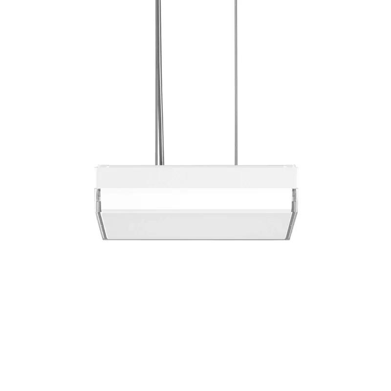 RZB Flat Slim+ Lampa wisząca DALI 30x30cm 22W biały/błyszczący