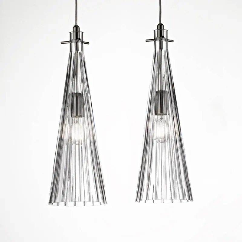 Lampa wisząca Costa Rica, 2-punktowa przezroczysta