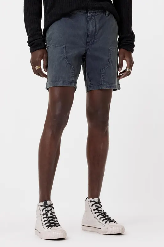 John Varvatos Jayden Double Knee Shorts Lake Blue Maat: W32 | Korte Broeken Outlet | Heren | Blauw