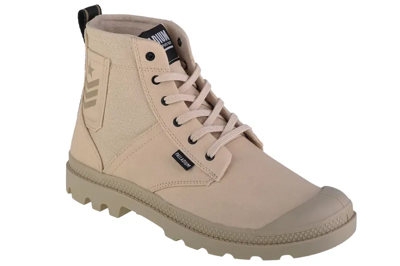 Palladium Pampa Hi Army 78583-210-M, Unisex, Beżowe, buty sneakers, tkanina, rozmiar: 38