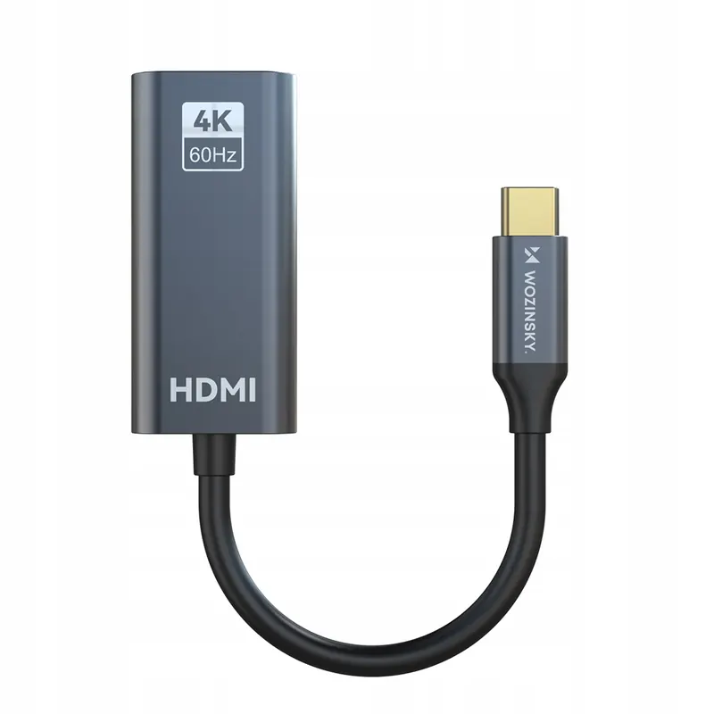 Adapter przejściówka Usb-c Hdmi 4K 60Hz czarny