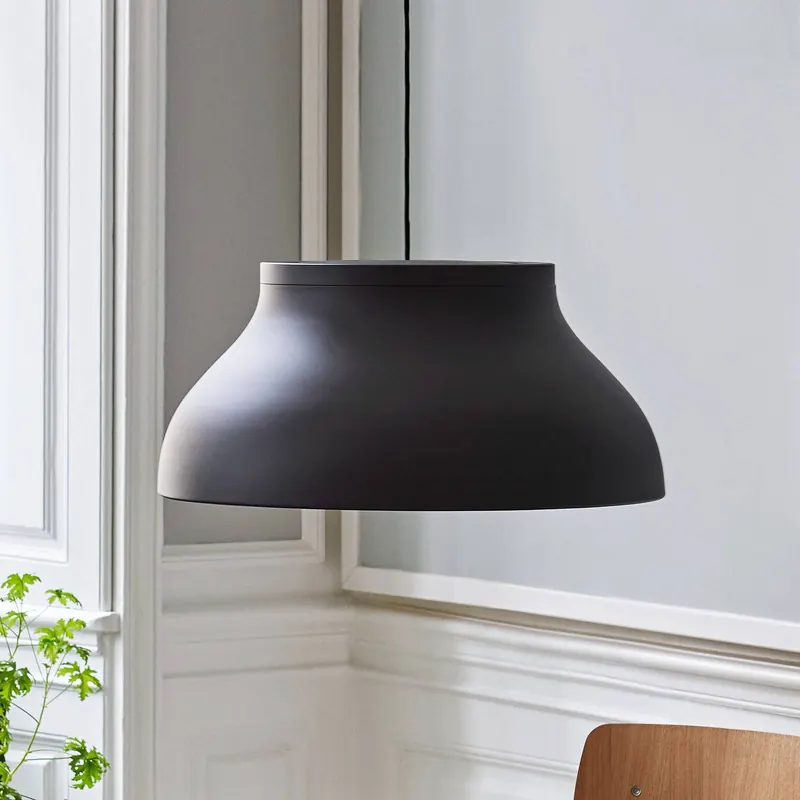 HAY PC L lampa wisząca z dyfuzorem, czarna
