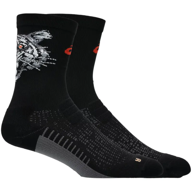 ASICS Performance Run Sock Crew 3013A976-003, Unisex, Czarne, skarpetki, poliamid, rozmiar: 35-38