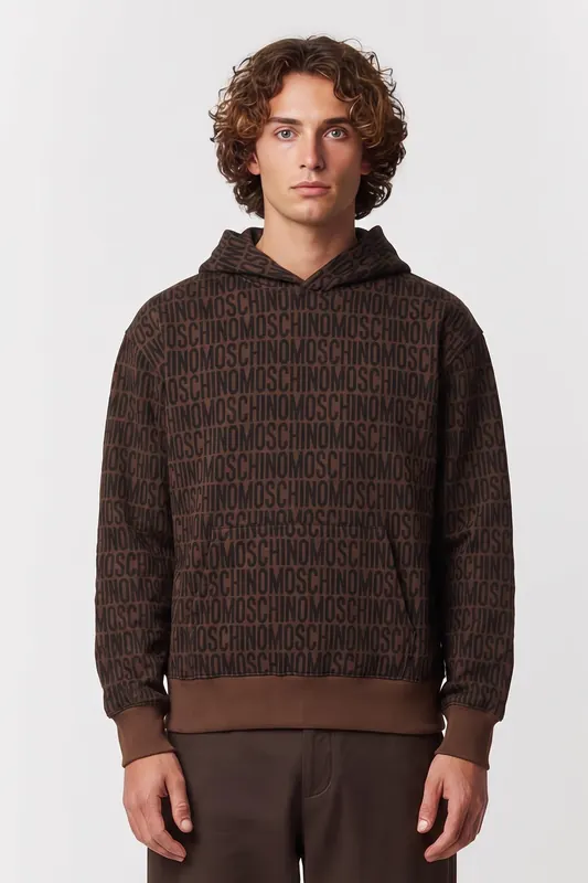 Moschino Fleecewear Brown Maat: 48 | Sweaters Outlet | Heren | Bruin