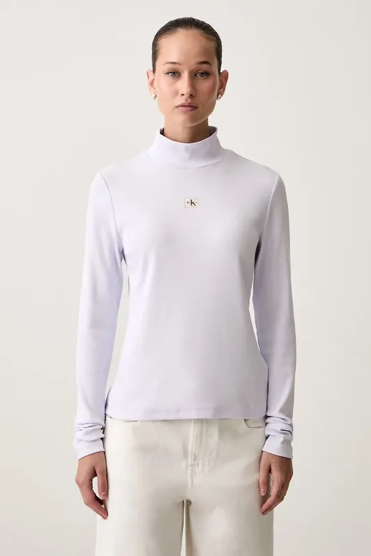 Calvin Klein Jeans longsleeve damski z bawełną