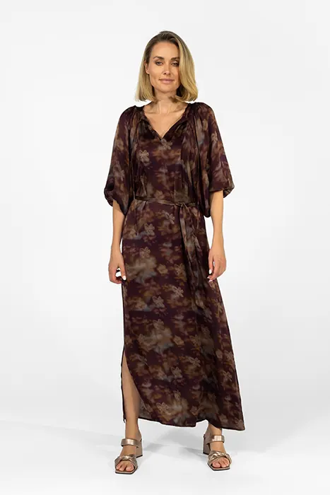Ibana Dalia Waterflower Maat: 36 | Maxi Jurken Outlet | Dames | Bruin
