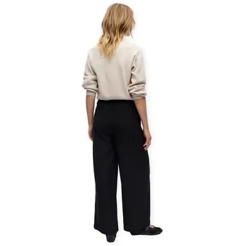 Object  Hosen Yui Long Wide Trousers - Black