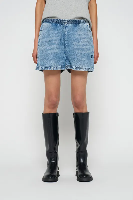 10DAYS Flowy Shorts Blue Denim Maat: XS | Korte Broeken Outlet | Dames | Blauw