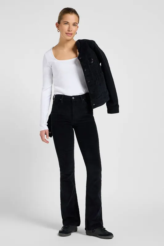Lee Breese Boot Black Jeans Maat: W33L33 | Wijde Broeken Outlet | Dames | Zwart