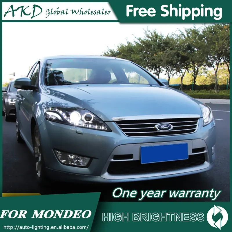 Reflektory do ford mondeo 2009-2012 fusion DRL Światło do jazdy dziennej Reflektor LED Bi Xenon Żarówka przeciwmgielna Tuning Akcesoria samochodowe