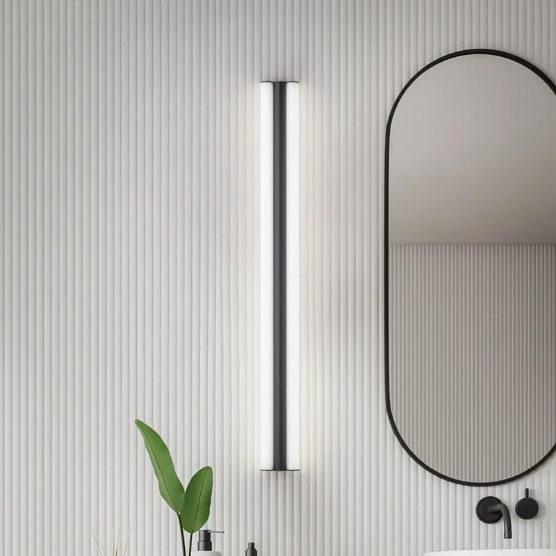 Oświetlenie lustra LED Helestra LOOM, długość 90 cm, czarna, IP44