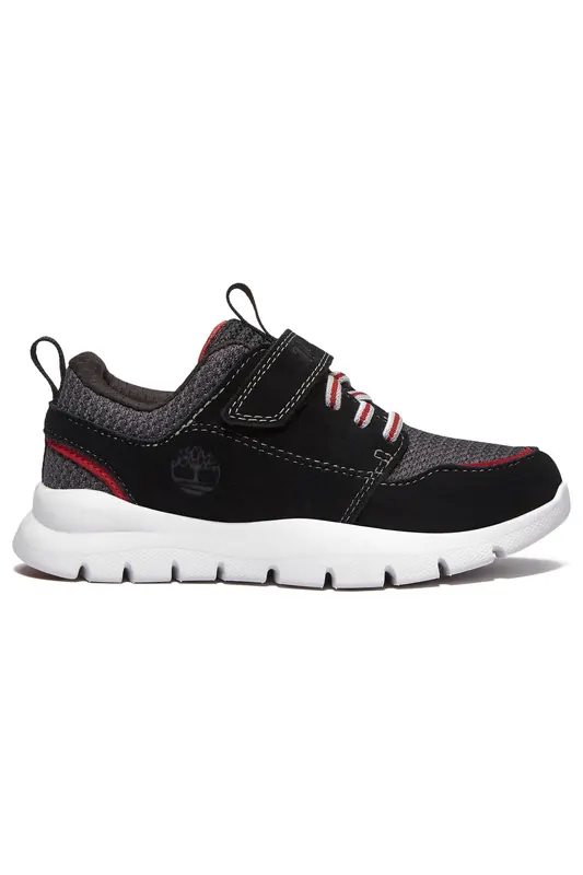 Timberland Boroughs Project Low Hook & Loop Sneaker Black Suede Maat: 27 | Schoenen Outlet | kids | Zwart