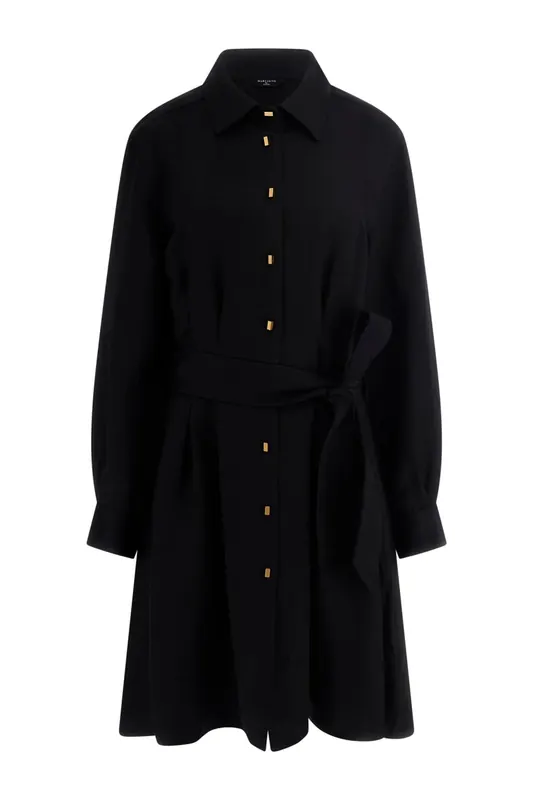 GUESS Marciano By  Greta Ls Chemisier Dress Jet Black Maat: 42 | Blousejurken Outlet | Dames | Zwart