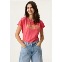 Garcia Ladies T-shirt Ss Rose Garden Maat: XS | Tops Outlet | Dames | Goud