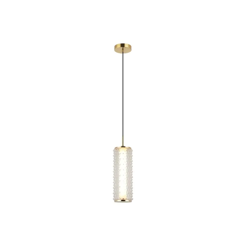 Lampa wisząca LED Irma, kolor złoty/przezroczysty