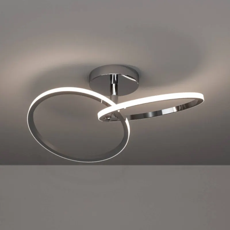 Lampa sufitowa LED EGLO CONGIUNTI, w kolorze chromu, 47 x 28 cm, CCT