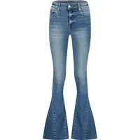 RAIZZED Sunrise Seam Jeans Mid Blue Stone Maat: W29L32 | Flared Jeans Outlet | Dames | Blauw