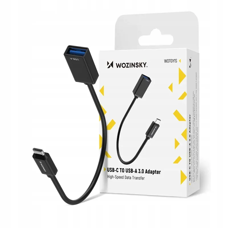 Adapter Wozinsky WOTGY1S Usb- C 3. 0 (męski) Usb- A 3. 0 (żeński) Otg