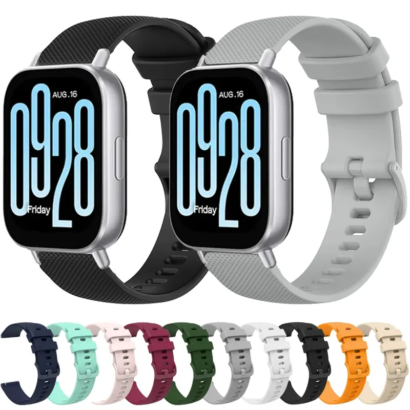 Pasek silikonowy 22mm 20mm do Redmi Watch 5 Active/Lite, oddychająca opaska na nadgarstek do Amazfit Active 3 2/Max/Balance 2/Bip 6 5 Correa