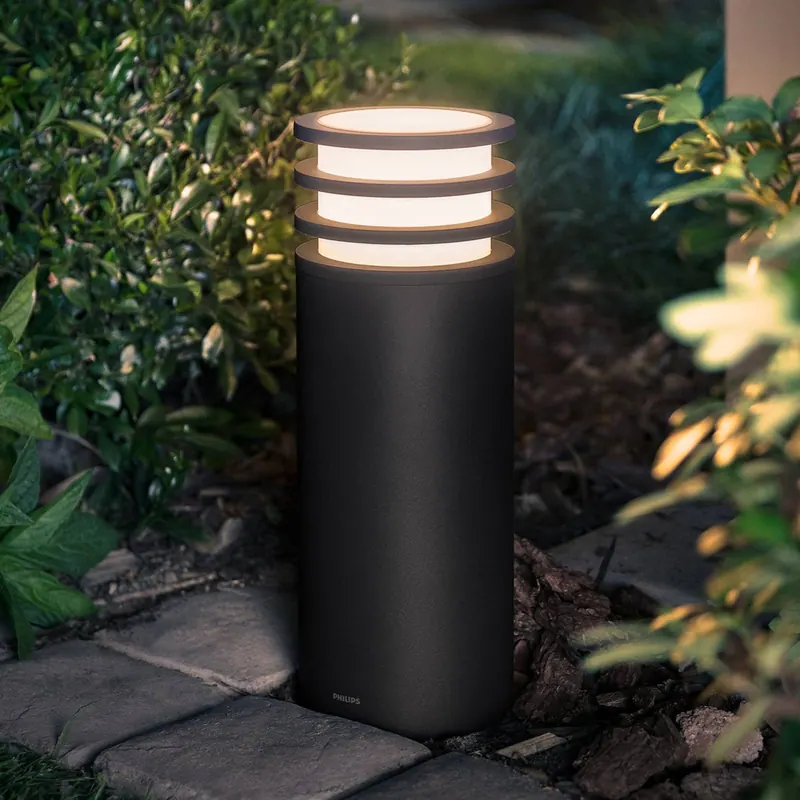 Lampa cokołowa LED Philips Hue Lucca, czarna, inteligentna