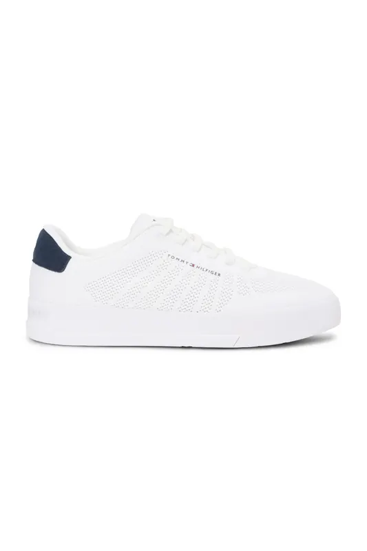 Tommy Hilfiger Th Court Knit Shoes White Maat: 43 | Sneakers Outlet | Heren | Wit