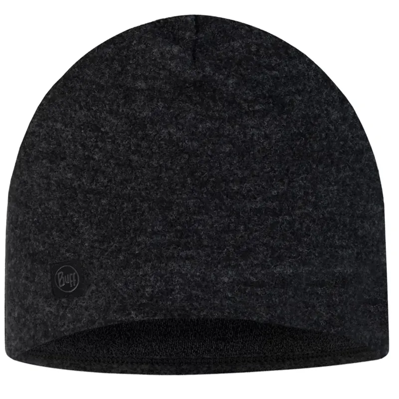 Buff Merino Fleece Hat Beanie 12944699910, Unisex, Czarne, czapki, wełna, rozmiar: One size