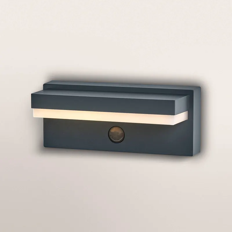 Kinkiet OSRAM ENDURA STYLE ROBUST, szary, czujnik IP54 USB