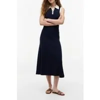 Tommy Hilfiger Cotton Cable Fine Dark Night Navy Maat: XL | Midi Rokken Outlet | Dames | Blauw