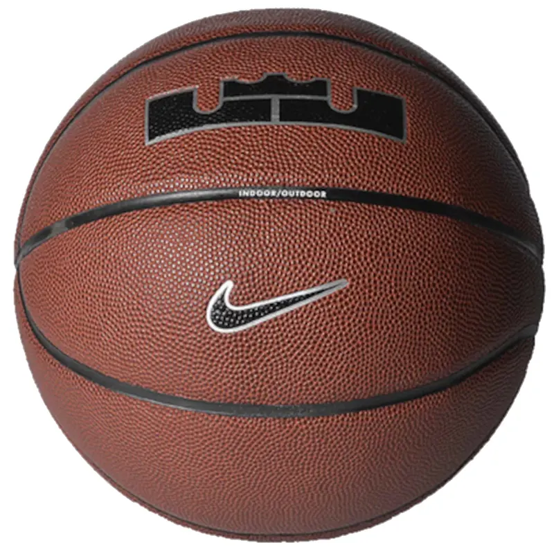 Nike Lebron James All Court 8P 2.0 Ball N1004368-855, Unisex, Brązowe, piłki do koszykówki, Guma, rozmiar: 7