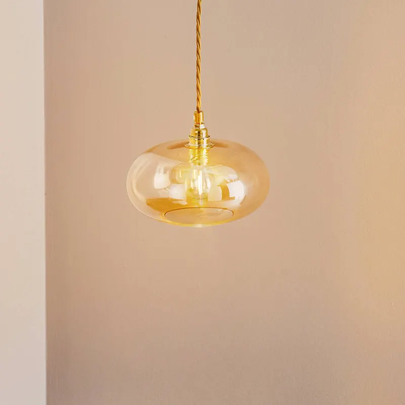 EBB & FLOW Horizon lampa wisząca złoty dym Ø 21cm