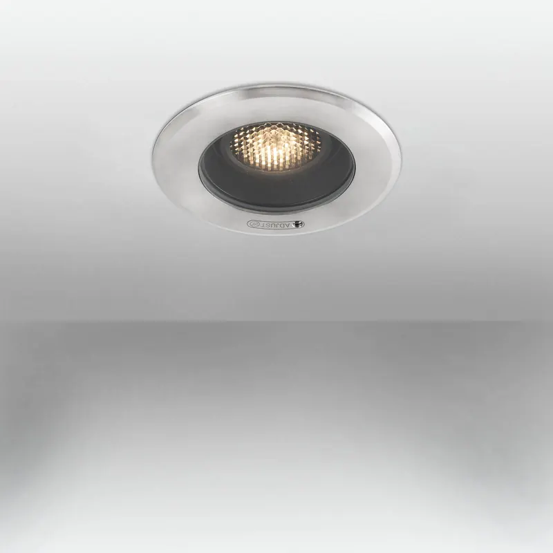 Wpuszczana lampa sufitowa Geiser GU10, odporność na działanie wody morskiej